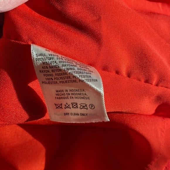 EUC MAEVE FOR ANTHRO MELON COLORED SLEEVELESS DRESS RUFFLE TOP SZ 2P(fits like 6 - Picture 12 of 14